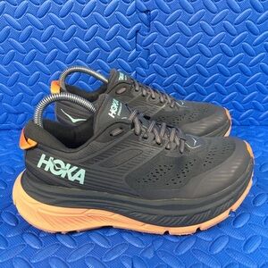 Hoka One One Stinson ATR 6 Womens Running Shoes Green Trail Athletic Sneaker 7.5